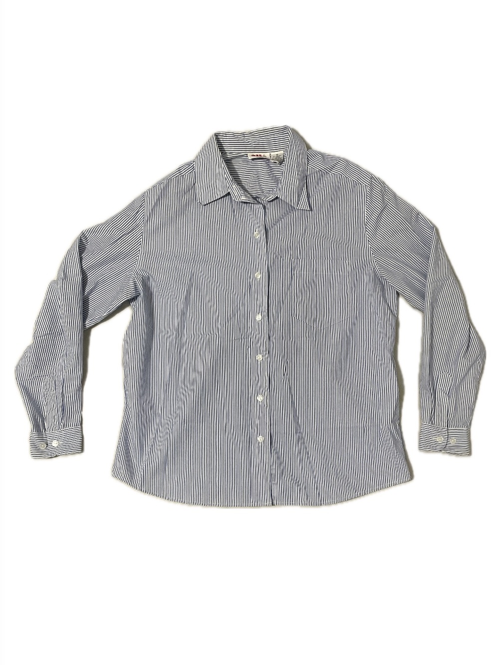 β° Alia Sport Blue and White Striped Button-Down Shirt β°